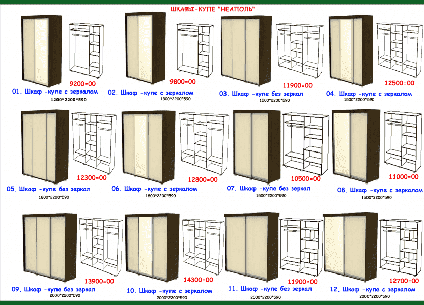 шкаф-купе неаполь в Оренбурге