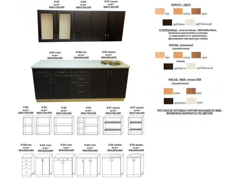 кухонный гарнитур прямой в Оренбурге