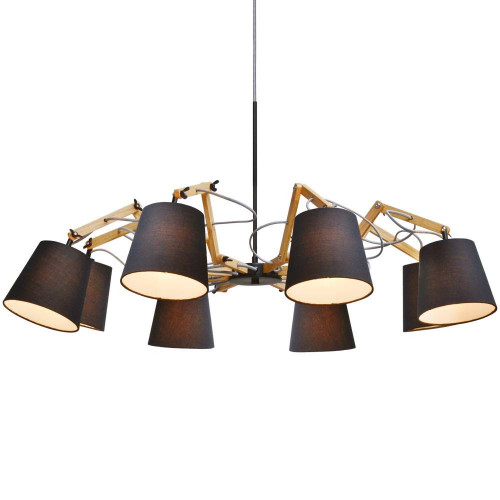 подвесная люстра arte lamp pinoccio a5700lm-8bk в Оренбурге