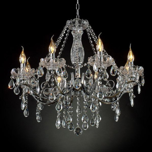 подвесная люстра eurosvet 3188/8 хром strotskis в Оренбурге