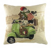 подушка с картинкой scooter dogs green в Оренбурге