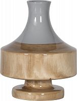 ваза настольная rustic chic vase grey wood в Оренбурге