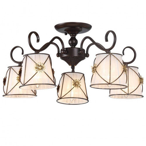 потолочная люстра arte lamp 72 a5495pl-5br в Оренбурге