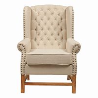 кресло мягкое с ушами french provincial armchair бежевое в Оренбурге