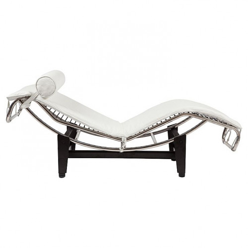 шезлонг chaise longue lc4 белый в Оренбурге