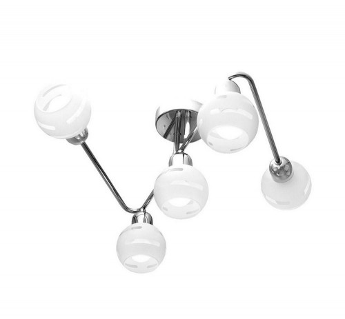 потолочная люстра idlamp agostina 361/5a-whitechrome в Оренбурге