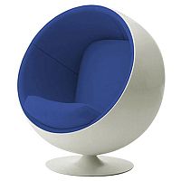 детское кресло eero ball chair бело-синее в Оренбурге