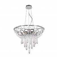 подвесная люстра crystal lux dorotea sp5 d450 chrome прозрачная в Оренбурге