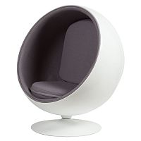 кресло eero ball chair серое в Оренбурге