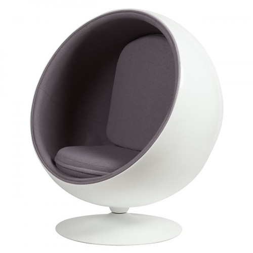 кресло eero ball chair серое в Оренбурге