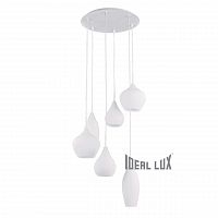 подвесная люстра ideal lux soft sp6 bianco в Оренбурге