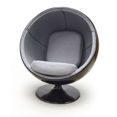 кресло ball chair черно-серое в Оренбурге