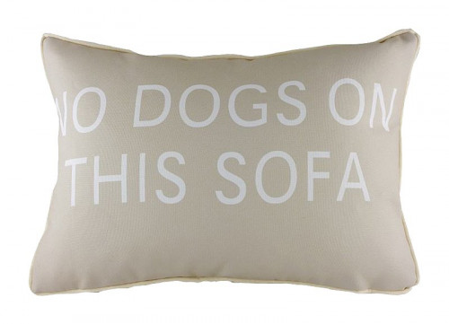 подушка с надписью no dogs on this sofa в Оренбурге