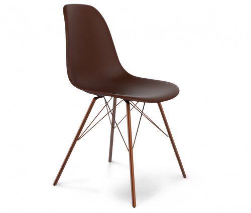 стул dsr коричневый s37 (eames style) в Оренбурге