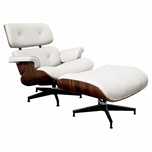 кресло lounge chair & ottoman белое в Оренбурге