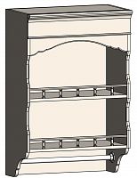 шкаф с полками и фигурным основанием навесной марсель молочно-белый в Оренбурге