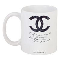 кружка с рисунком drink champagne. coco chanel в Оренбурге