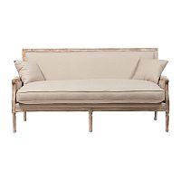 диван auguste salon bench with burlap прямой бежевый в Оренбурге