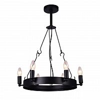 дизайнерская подвесная люстра arte lamp bastiglia a8811sp-6bk черная в Оренбурге