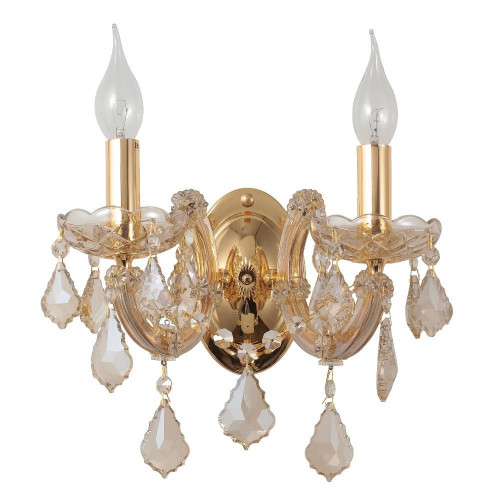 бра crystal lux ines ap2 gold/amber в Оренбурге