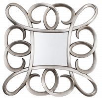 зеркало серебряное квадратное в фигурной раме silver swirl frame от rvastley в Оренбурге