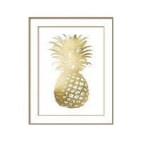 постер gold pineapple золотой в Оренбурге