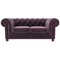 диван chesterfield lux двухместный прямой фиолетовый в Оренбурге