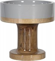 ваза настольная rustic chic bowl grey wood в Оренбурге