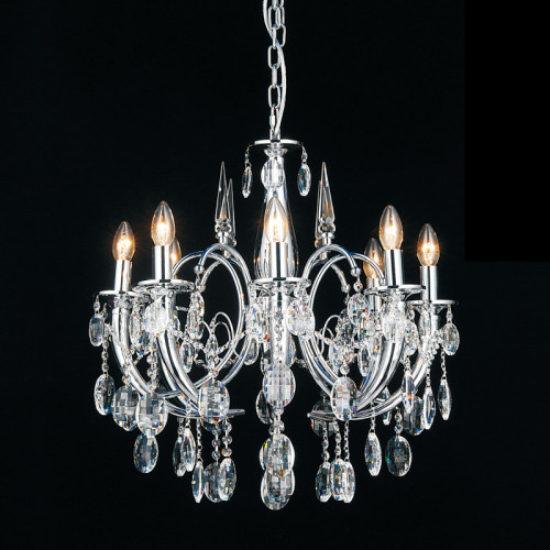 люстра md103908-8a от illuminati прозрачная/ хром в Оренбурге