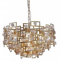 подвесная люстра crystal lux diego sp9 d600 gold в Оренбурге