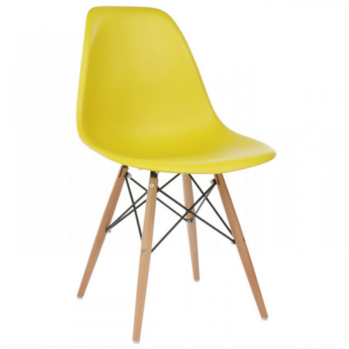 стул деревянный eames pc-015 yellow в Оренбурге