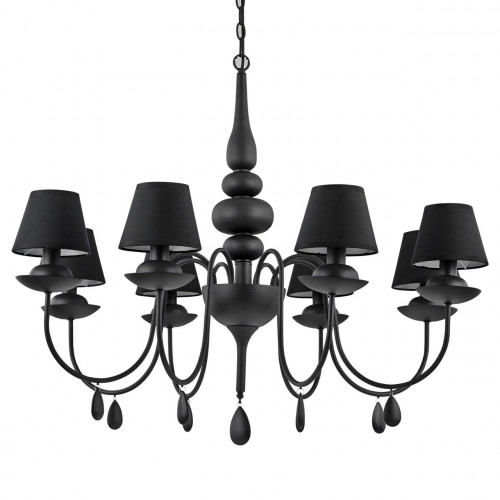 подвесная люстра ideal lux blanche sp8 nero в Оренбурге