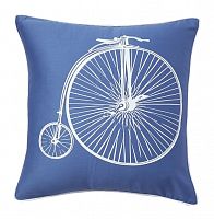 подушка с ретро-велосипедом retro bicycle blue в Оренбурге