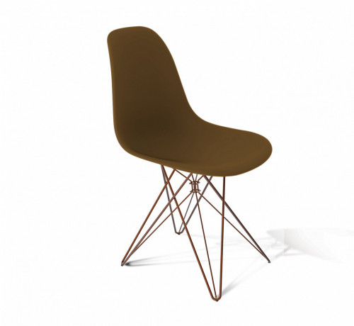 стул dsr коричневый s50 (eames style) в Оренбурге