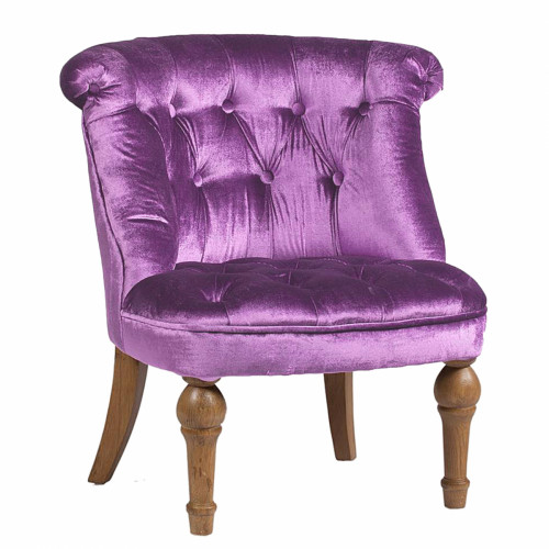 кресло sophie tufted slipper chair лиловое в Оренбурге