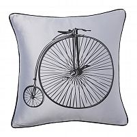 подушка с ретро-велосипедом retro bicycle grey в Оренбурге