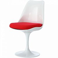 стул eero saarinen style tulip chair красная подушка в Оренбурге