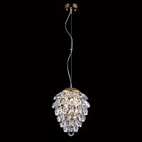 подвесной светильник crystal lux charme sp3+3 led gold/transparent в Оренбурге