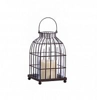 подсвечник-фонарь металлический клетка bird in cage ii, 22 см в Оренбурге