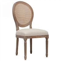 стул vintage french round cane back кремовый лён в Оренбурге