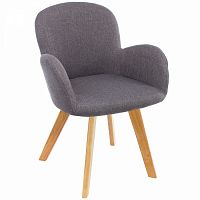 стул деревянный стул asia wooden legs / grey fabric в Оренбурге