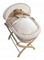 колыбель-переноска premium moses basket натуральная, кремовое белье в Оренбурге