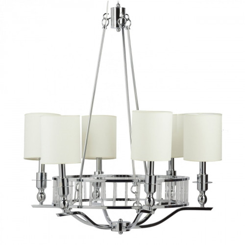 люстра easton light chandelier хром, бежевая в Оренбурге