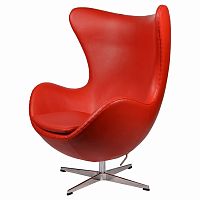 кресло arne jacobsen style egg chair красное в Оренбурге