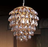 подвесной светильник crystal lux charme sp3+3 led gold/amber в Оренбурге