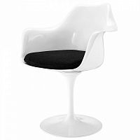 стул eero saarinen style tulip armchair черная подушка в Оренбурге