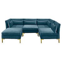 диван zara sectional угловой синий в Оренбурге