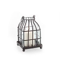 подсвечник-фонарь металлический со стеклом bird in cage i, 15 см в Оренбурге