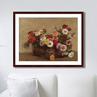 картина: panier de zinnias, 1856г. в Оренбурге