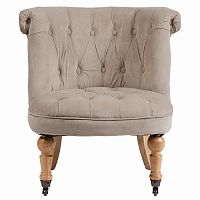 кресло amelie french country chair серо-бежевое в Оренбурге